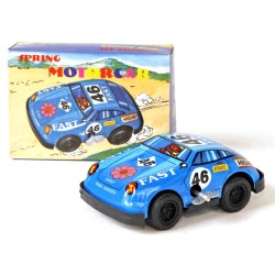 Blue racecar