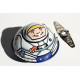 Tin Oval Spaceman Clockwork Tin Toy
