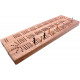 Continuous 4 Track Hardwood British Cribbage Board - 30cm (12")