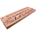 Continuous 4 Track Hardwood British Cribbage Board - 30cm (12")