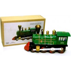 Steam Engine Locomotive green