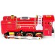 Steam Engine Locomotive red