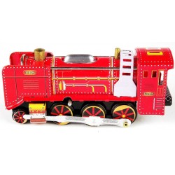 Steam Engine Locomotive red