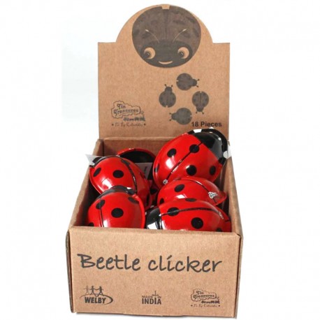 Clicking Ladybird box of 18