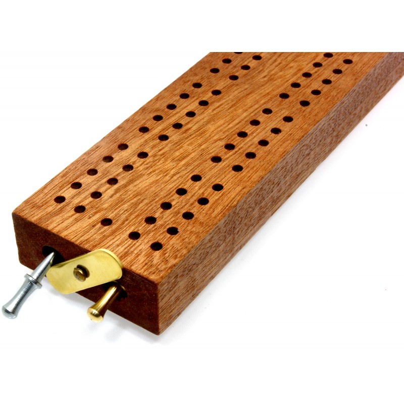 Hardwood British Cribbage Board 24cm (9") brimtoy