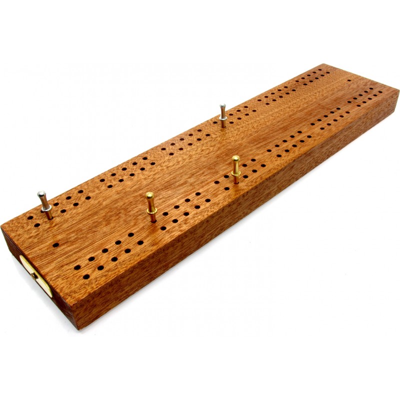 Hardwood British Cribbage Board 30cm (12") brimtoy