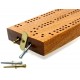 Continuous 2 Track Hardwood British Cribbage Board - 30cm (12")