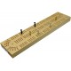 Continuous 3 Track Wooden British Cribbage Board - 30cm (12")