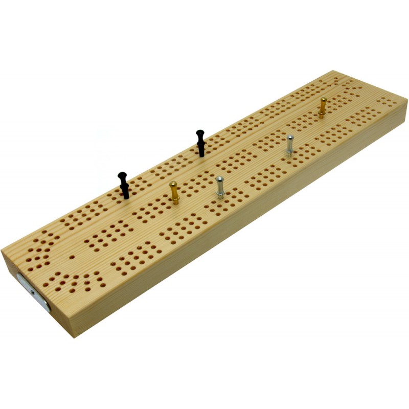 Continuous 3 Track Wooden British Cribbage Board 30cm (12") brimtoy