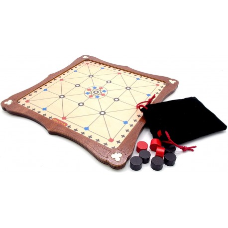 Alquerque Traditional Wooden Board Game