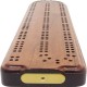 Shaped Mahogany British Cribbage Board - 30cm (12")