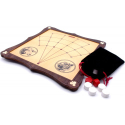 Lambs and Tigers traditional wooden board game 