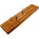 3 track hardwood British cribbage board - 30cm (12")