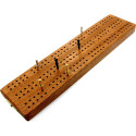 3 track hardwood British cribbage board - 30cm (12")